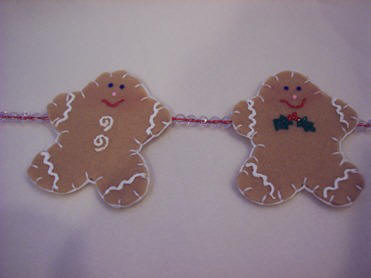 paint swirls or holly on your  gingerbread men